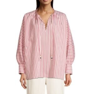 BOSS by Hugo Boss Bateco Multicolor Stripe Breezy Oversized Blouse